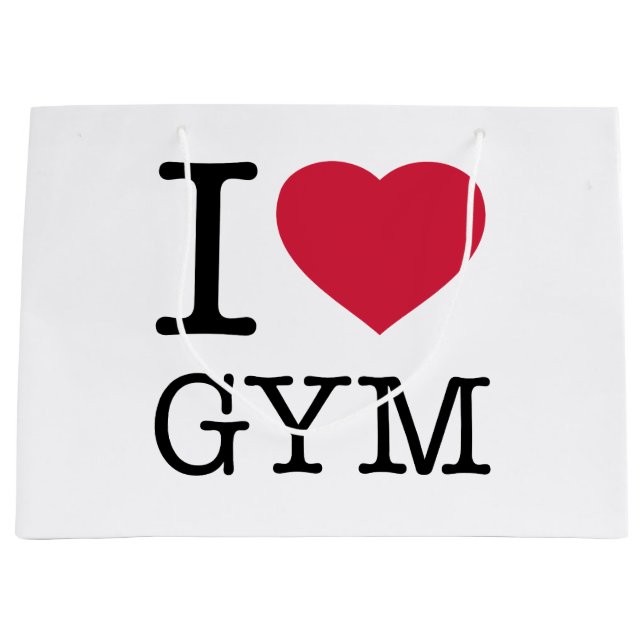 BOLSA DE REGALO GRANDE ME ENCANTA EL GIMNASIO (Anverso)