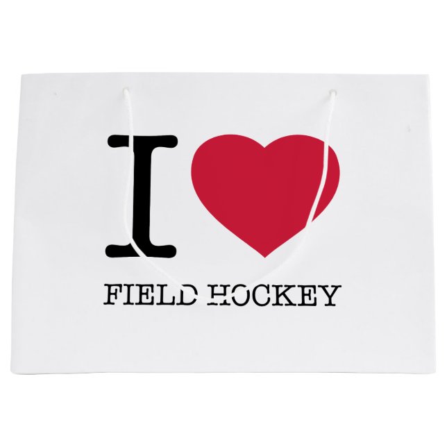 BOLSA DE REGALO GRANDE ME ENCANTA FIELD HOCKEY (Anverso)