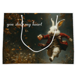 Bolsa De Regalo Grande Me robaste el corazón, el conejito del ladrón del 