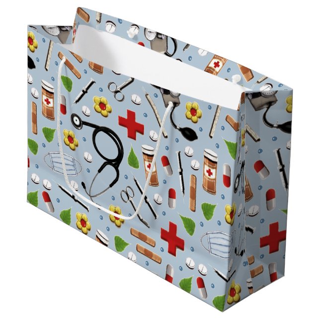 Bolsa De Regalo Grande Médico (Angulo Anverso)