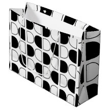 Medio Círculo Geométrico Negro y Blanco