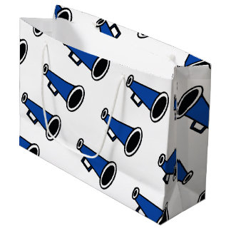 Bolsa De Regalo Grande Megáfono azul