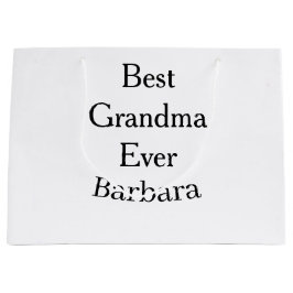 Bolsa De Regalo Grande Mejor abuela jamás nombre fecha sencillo día de la