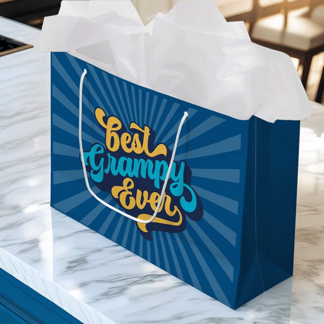 Bolsa De Regalo Grande Mejor Día Grampado del Padre (Subido por el creador)