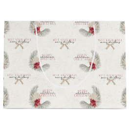 Bolsa De Regalo Grande Mele Kalikimaka, Navidades de estilo hawaiano