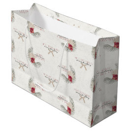 Bolsa De Regalo Grande Mele Kalikimaka, Navidades de estilo hawaiano