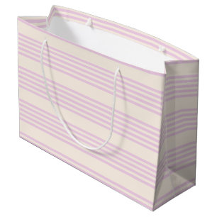 Bolsa De Regalo Grande Melocotones y nata cinco rayas patrón