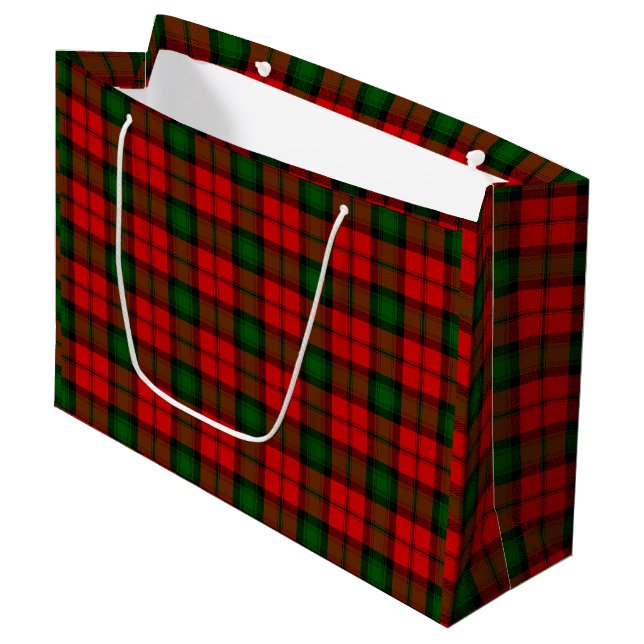 Bolsa De Regalo Grande Melocotonus tartan (Angulo Anverso)