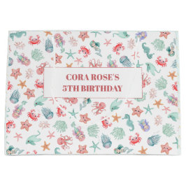 Bolsa De Regalo Grande Mermaid Under The Sea Girl Birthday Party