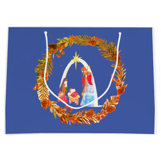 Bolsa De Regalo Grande Merry Christmas! (Anverso)