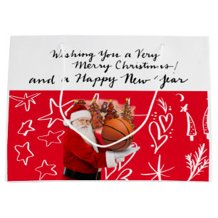 Bolsa De Regalo Grande MERRY SWISHMAS Basketball