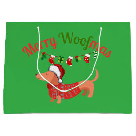 Bolsa De Regalo Grande Merry WOOFmas