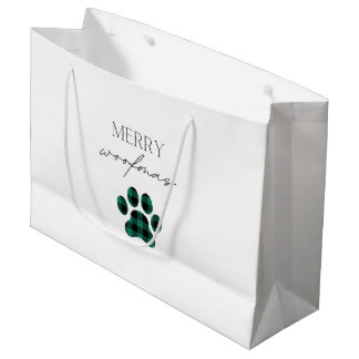 Bolsa De Regalo Grande Merry Woofmas