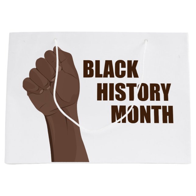 Bolsa De Regalo Grande Mes de historia negra (Anverso)