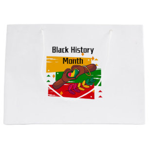 Bolsa De Regalo Grande Mes de la Historia Negra celebrando el auge juntos