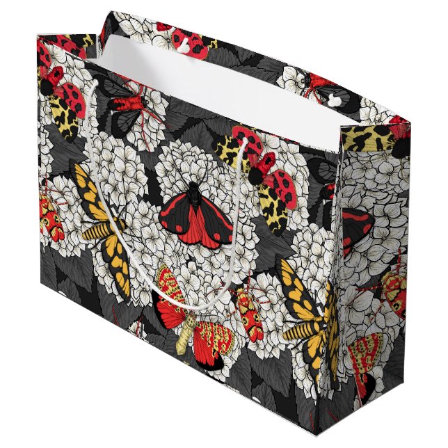 Bolsa De Regalo Grande Metas en hidrangea blanca (Angulo reverso)