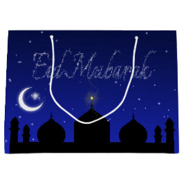 Bolsa De Regalo Grande Mezquita de las Estrellas Nocturnas de Eid Mubarak