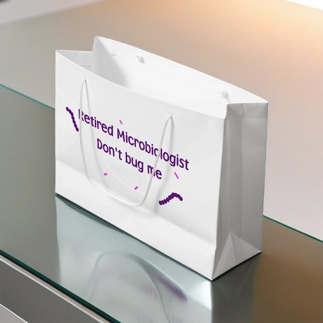 Bolsa De Regalo Grande Microbiólogo retirado (Subido por el creador)