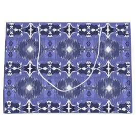 Bolsa De Regalo Grande Midnight Indigo Kaleidoscope 