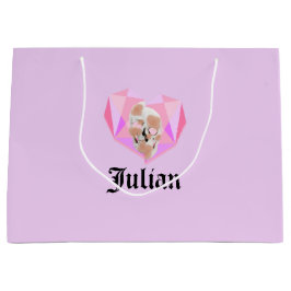 Bolsa De Regalo Grande Mikitiez dreamer tatuaje de cráneo rosa playa de a