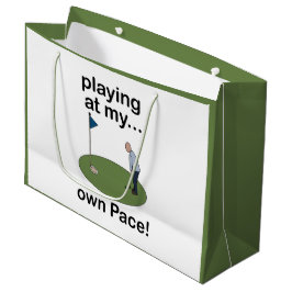 Bolsa De Regalo Grande Minigolf Jugando Al Golf A Mi Propio Ritmo Golfist