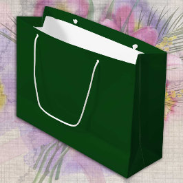 Bolsa De Regalo Grande Minimalista de árbol de cedro verde oscuro