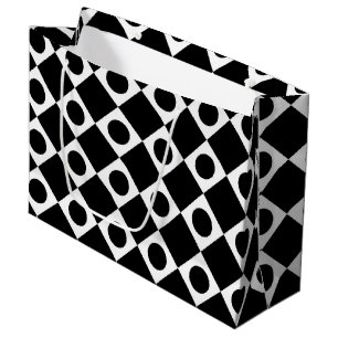 Bolsa De Regalo Grande Mod Retro 60s Negro