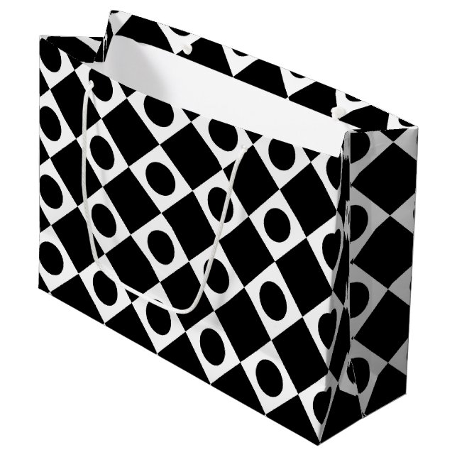 Bolsa De Regalo Grande Mod Retro 60s Negro (Angulo Anverso)