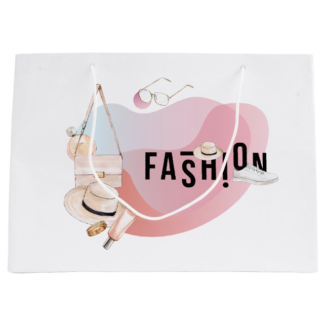 Bolsa De Regalo Grande Moda acuarela (Anverso)