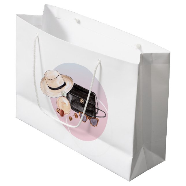 Bolsa De Regalo Grande Moda acuarela (Angulo Anverso)