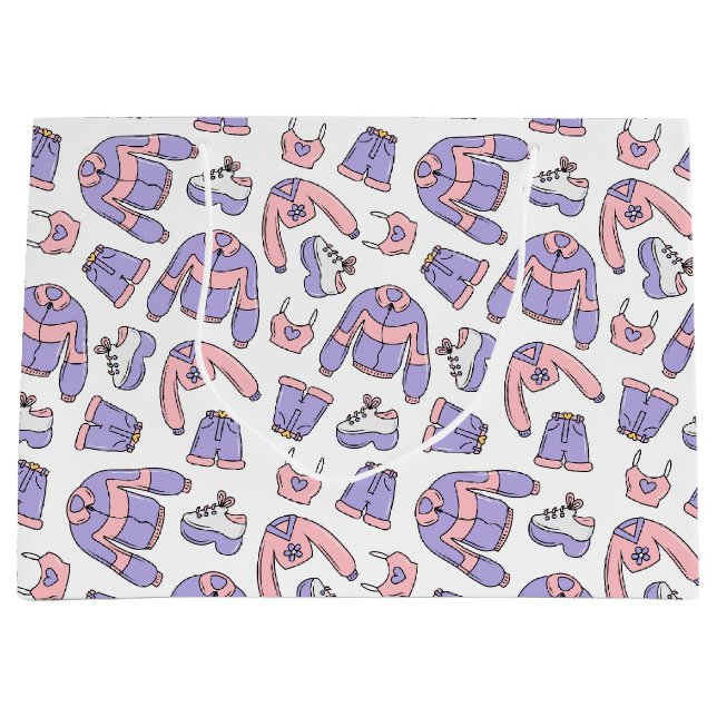 Bolsa De Regalo Grande Moda de los 'Vibes rosados' 90 (Anverso)