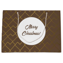 Moda de moda Geometric Golden Brown