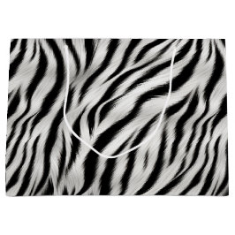 Bolsa De Regalo Grande Moda Zebra Animal Print Bridal Shower
