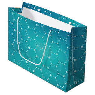 Bolsa De Regalo Grande Modelo azul de la DNA del trullo