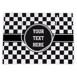 Bolsa De Regalo Grande Modelo de las carreras de coches/del ajedrez + su