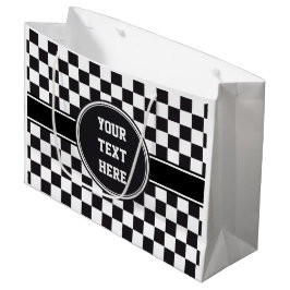 Bolsa De Regalo Grande Modelo de las carreras de coches/del ajedrez + su