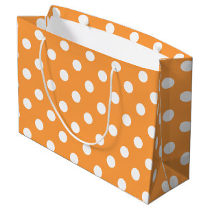Bolsa De Regalo Grande Modelo de lunar anaranjado