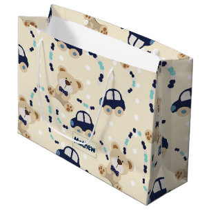 Bolsa De Regalo Grande Modelo del bebé de los osos y de los coches de