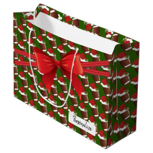 Bolsa De Regalo Grande Modelo del fútbol del navidad - grande