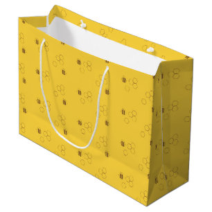 Bolsa De Regalo Grande Modelo del panal de la abeja