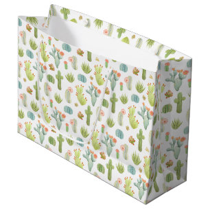 Bolsa De Regalo Grande Modelo derecho del cactus lindo