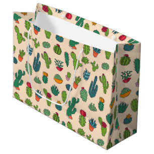 Bolsa De Regalo Grande Modelo derecho del cactus lindo