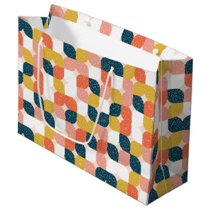 Bolsa De Regalo Grande Modelo geométrico retro del Bauhaus