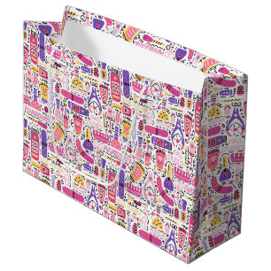 Bolsa De Regalo Grande Modelo lindo de la manicura del Doodle
