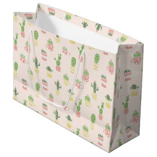 Bolsa De Regalo Grande Modelo lindo del cactus