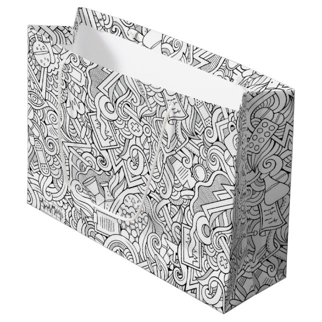Bolsa De Regalo Grande Modelo médico de B&W (Angulo Anverso)