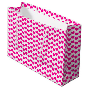 Bolsa De Regalo Grande Modelo rosado del corazón en el bolso grande