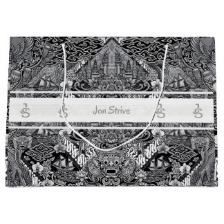 Bolsa De Regalo Grande Modern BATIK Pattern