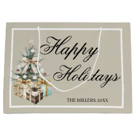 Bolsa De Regalo Grande Modern Christmas Tree Gift Bag