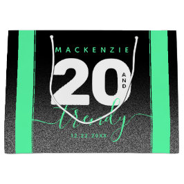 Bolsa De Regalo Grande Moderna Mint Green 20 y de moda